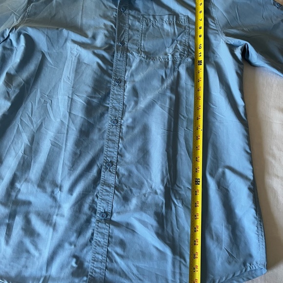 LL Bean Fishing/Outdoor Shirt XL Tall Long Sleeve Button Up Light Blue Hiking - Picture 7 of 8